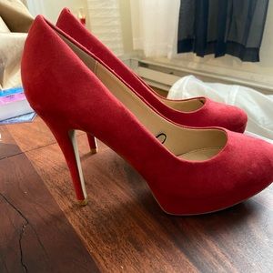 Red heels - slight wear